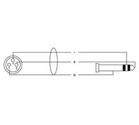 Cordial CML 8-0 FV 3 C - Câble multipaire 8 canaux XLR femelle vers jack stéréo 6,3 mm, 3 m