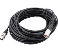 Câble de liaison XLR [1x XLR femelle - 1x XLR mâle] Cordial CFM 20 FM noir 20.00 m