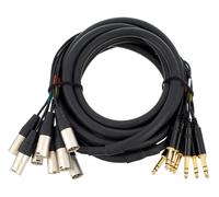 CORDIAL - CML 8-0 MV 5 C - Câble Audio 8x XLR Mâle vers 8x Jack Stéréo 6,35 mm - 5,00 m