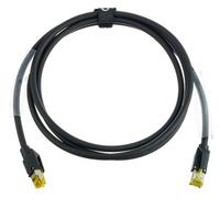 Cordial 15536 RJ45 Câble réseau, câble patch CAT 5e S/UTP 2.00 m noir gaine PUR 1 pc(s)