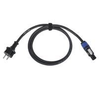 CORDIAL - CFCA 1.5 S - Câble d'Alimentation Schuko CEE7/7 Droit vers PowerCON Type A - 1,50 m