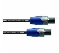 Cordon haut-parleur [1x Fiche mâle type SPK - 1x Fiche mâle type SPK] Cordial CPL 15 LL 2 noir 15.00 m