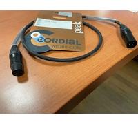 Cordial Câble micro CPM 1 FM CMK222 XLR 1 m Neutrik noir 3 broches mâle-femelle