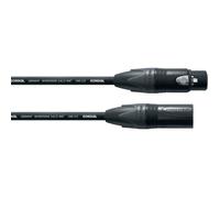 Cordial Câble de liaison XLR CPM 3 FM – 1x XLR femelle 3 pôles / 1x XLR mâle 3 pôles – 3 m noir