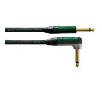 Cable Guitare Jack Droit /Coudé 3 M Vert