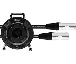 CORDIAL - CSE75NN7A-PURLRUN-SD - Enrouleur câble réseau CAT 7A etherCON S/FTP 75 m, fiches NE8MX6 - enrouleur SCHILL