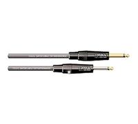 CORDIAL - CSI6PR-GOLD - Câble instrument Jack droit/coudé pour studio 6m, Fiches NEUTRIK 6,35 mm coudée/droite en plaqué or, Peak