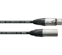 CORDIAL - CXM1FM - Câble micro XLR 1 m, Fiches NEUTRIK XLR NC3 XX f/m, Select