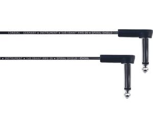 CORDIAL - E I0.6RR - Câble patch plat guitare jack coudés 60 cm