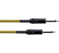 CORDIAL - ECL EI3PP-TWEED-YE - Câble guitare jack 3 m tweed jaune