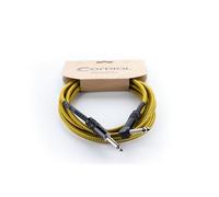 CORDIAL - ECL EI3PR-TWEED-YE - Câble guitare jack droit/coudé 3 m tweed jaune