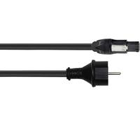 CORDIAL - ELC CFCA10SO-TRUE1 - Câble PowerCON PVC True1 / Schuko droit 10 m, Fiche NAC3FX-W-TOP/Schuko - 1,50 mm²