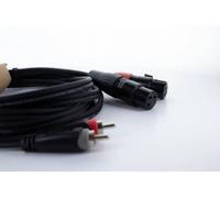 Cordial EU 1 FC XLR Câble de liaison [2x XLR femelle 3 pôles - 2x Cinch-RCA mâle] 1 m noir
