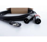Cordial EY 1,5 WRMM XLR Adaptateur Y [1x Jack mâle 3.5 mm - 2x XLR mâle 3 pôles] 1.50 m noir