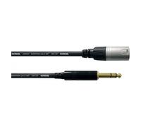Cordial Intro CFM MV - Câble audio - 0.22 mm² - XLR mâle pour jack stéréo mâle - 3 m - noir