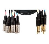 Cordial Multipaire 8 XLR Mâle/8 Jack Stéréo 3 M