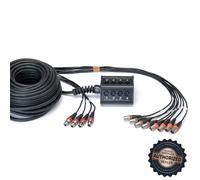 Boitier de Scène 8 Entres 4 Sorties XLR Câble 30M Multipaires