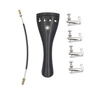 Cordier 3 en 1 en ébène avec cordes, accordeurs précis, ensemble de pièces de rechange pour violon