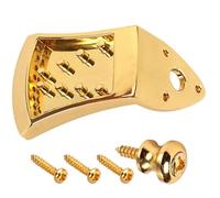 Cordier de Mandoline à 8 Cordes Arqué en Alliage de Zinc Doré | Couvercle Amovible, pour Cordes Loop-end Jusqu'à 8, Pièces D'instruments
