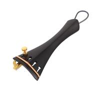 Cordier de Violon 4/4 en Ébène Noir avec Réglage Fin | Pièce de Rechange pour Pratique Quotidienne, Compatible Violon 4/4, Métal et Ébène, pour Musiciens