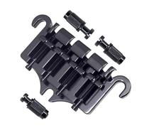 Cordier en alliage de zinc à 3 points et 4 cordes avec selle de rechange pour basse de style Gibson (noir)