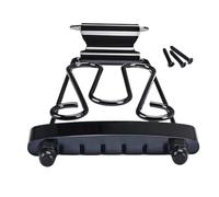 Cordier trapézoïdal pour guitare - Matériel de chevalet en métal vintage - Ancre à cordes réglable - Stabilisateur de touche rétro chromé - Pièce de rechange pour guitare électrique acoustique Archtop