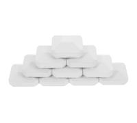 Cordiérite Briquettes 10 Pièces 2x2 Pouces de Remplacement | Installation Facile, Température Constante, Pièces Blanches Adaptées aux Grils Turbo, Inserts, Camping et Foyer Extérieur