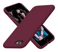 Cordking Coque pour iPhone SE 2020, iPhone 7 8, Coque en Silicone Ultra Fine Antichoc avec Doublure en Microfibre Douce, 11,9 cm, Prune