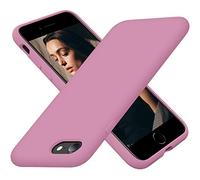 Cordking Designed for iPhone SE Case 2022/2020, for iPhone 7 8 Case, Silicone Ultra Slim Shockproof Phone Case with [Soft Microfiber Lining], 4.7 inch,Lilac Purple