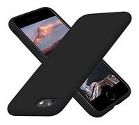 Cordking iPhone SE 2020 Case, iPhone 7 8 Case, Silicone Ultra Slim Shockproof Phone Case with [Soft Microfiber Lining], 4.7 inch, Black