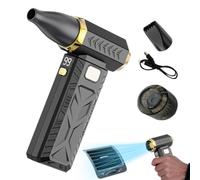 Cordless Air Blower - Turbo Fan | 3-Speed USB Rechargeable, For PC, Car | Ergonomic Grip, Brushless Motor, Quiet , Cleans Keyboards, Vents & Sensitive Gear