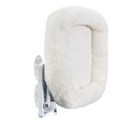 Cordless Cat Window Perch, Strong Suction Cat Shelf, 11.81x23.62 inches, Breathable and Warm, Comfortable Cats Kittens, Pet Window Shelfs for Relaxing and Sunbathing (White)