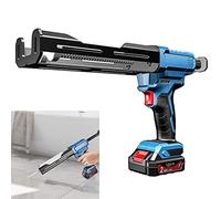 Cordless Caulking Gun,Electric Double Cartridge Adhesive Allocator,Rechargeable Barrel Style Caulk & Adhesive(2 batteries)