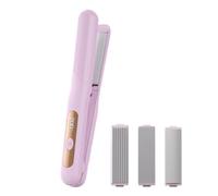 Cordless Curling Iron - Portable Hair Curler | Rechargeable Wireless Design | Compact Styling Tool, Convenient Travel Size, For Waves Curls Home Salon Use