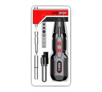 Cordless Electric Screwdriver 3-Speed - Rechargeable Built-in LED Light for