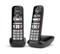 Gigaset E270 Duo Téléphone Fil Senior Double Black Mains Libres Touches Grands