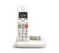 Gigaset E290A Téléphone sans fil DECT blanc avec répondeur pour les personnes âgées