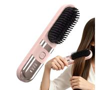 Cordless Hair Straightener Brush - 20x4x4.1cm Portable Curling Iron