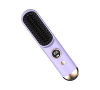 Cordless Hair Straightener Brush 9-Level Portable Fast Heating 35W, Home Salon Straightening Brush for Vacation, Holiday, Road Trip, Commuting, Dating, Travel, Lightweight Styling Tool, Quick Heat