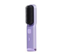 Cordless Hair Straightener Comb - Rechargeable Fast Heating Styling Brush, Portable Straightening Curling Tool | For Fine Coarse Long Short Home Office Travel Use, Hot Brush, Hair Styler, Rechargeable
