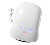 Cordless Hand Massager, Electric Palm Warmer, Finger Device, 3-Speed Intensity Setting, Lightweight Rechargeable Unit, White 1 Pack, for Relaxation Dad Mom Teens