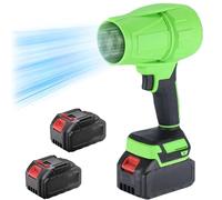 Cordless Leaf Blower Handheld | Turbo Blower 2.0 | Super Power Air Duster for Patio Cleaning, Lawn Care, Blowing Leaves, Dust Removal | Cordless Turbo Jet Design (with 2PCS*Battery)