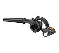 Cordless Leaf Blower Large-Capacity Lithium Battery Leaf Blower Kit with Fan Protection Grille Curved Porous Heat Dissipation Design Suitable for Outdoor Indoor