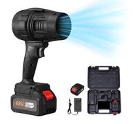 Cordless Leaf Blower - Portable Dust Cleaner | Powerful Portable Leaf Blower with Battery and Charger | Electric Cordless | Snow Blowing Duster for Driveway Yard Car Grass Lawn