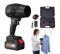 Cordless Leaf Blower, Turbo Power Air Duster, Portable Variable Speed Blowing Tool, 22x14.5cm, Rechargeable with Battery and Charger, for Lawn, Patio, Garage, Camping, Snow