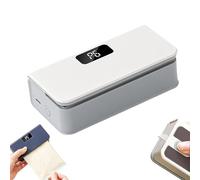Cordless Mini Bag Sealer with Cutter & Magnetic Base, LED Display 6 Heat Seal Modes Portable Handheld Heat Sealer for Kitchen Food Storage, White (White)