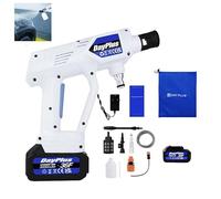 Cordless Pressure Cleaner Portable Pressure Washer Lightweight Cordless Jet Wash Car Washer with 3.0Ah Battery Foam Generator Nozzle Water Pump 5M Hose ((Upgraded- 3 speeds) 1x Battery)