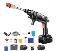 Cordless Pressure Washer, 6000mAh Portable Pressure Washer Cordless with 2 Spray Modes, Battery Powered for Car, Fences, Driveways, Patios and Home Floor Cleaning (A)
