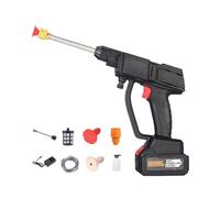 Cordless Pressure Washer, High Power Cleaning Sprayer Tool, Portable Washer with Adjustable Nozzle, Electric Motor Water, Outdoor Cleaner with Design Car Wash Machine for Driveway Garden