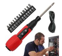 Cordless Screwdriver, USB Charging Electric Driver, Lightweight Design with Compact Maintenance Tool, Home Repair Equipment for Doors, Panels, Lighting, 8.66x1.97x1.18 inches